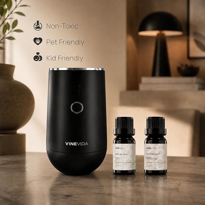 VINEVIDA Masculine Diffuser Oil Collection [Set of 8] - Scented Oil | Aromatherapy Diffuser Oils | Made in USA