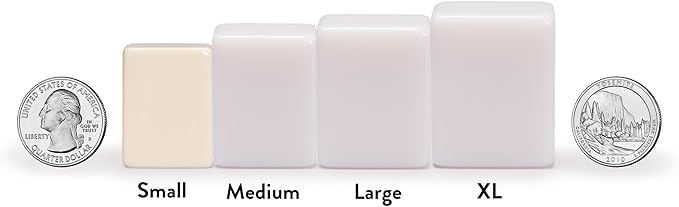 Small Size Chinese Mahjong Set, “Rogue Classic” with 146 Ivory Colored Tiles, Vinyl Case, Wind Indicator and Dice - for Chinese Style Gameplay Only [經典象牙」中國麻將] by Yellow Mountain Imports
