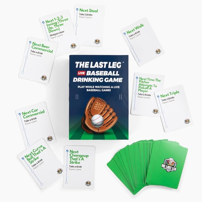Beer Pressure The Last Leg - Live Baseball Drinking Game. Perfect for Game Days, Tailgates, Parties, and Pre Games.