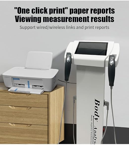 Body Fat Analyzer with Printer, Body Composition Analyzer, Body Fat Scale/Weight Scale for Accuracy 25 Key Metrics, Body Scanner Analyzer Body Fat with BMI for Gym, Fitness Studio and Home Use