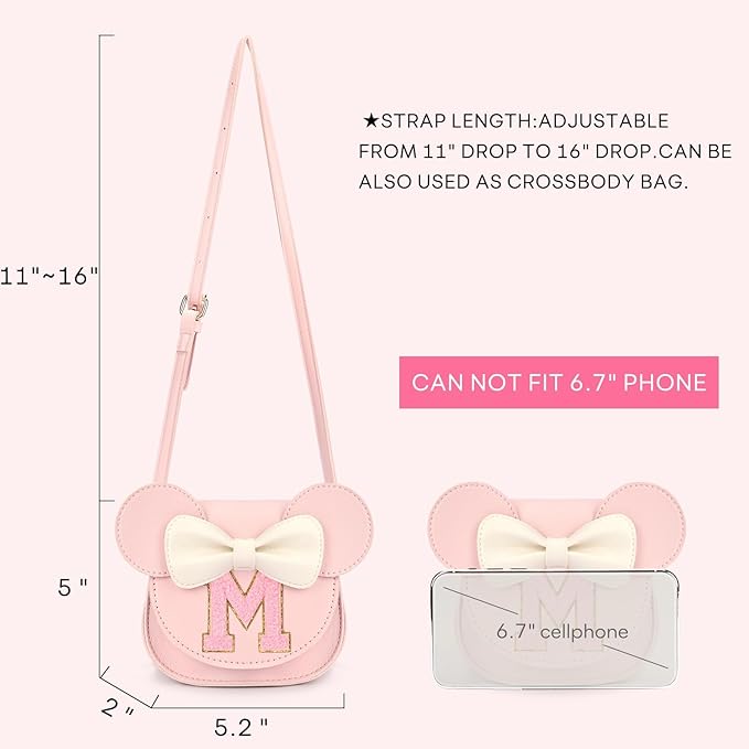 mibasies Toddler Purse Gifts for Girls: 3 Year Old Girl Gifts, Mouse Toys Purse Set