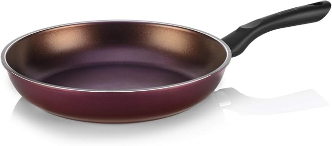 TeChef - Color Pan 12" Frying Pan, Coated with New Safe Teflon Select - Color Collection/Non-Stick Coating (PFOA Free) / (Aubergine Purple)