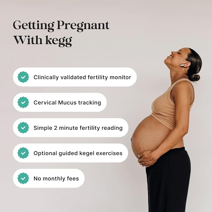 kegg Fertility Tracker + Free Fertility App | Gold | Discover Your Most Fertile Days | No Recurring costs | Predicts Fertile Window | Helps Exercise Pelvic Floor Muscles