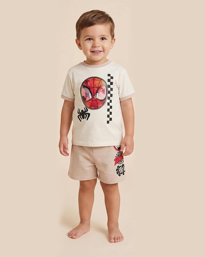 Marvel Boys' Spiderman S/S Lenticular Shor