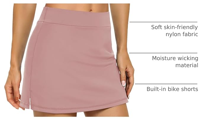 LouKeith Tennis Skirts for Women Golf Athletic Activewear Skorts Mini Summer Workout Running Shorts with Pockets