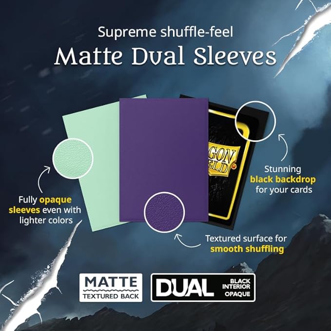 Dragon Shield - Matte Dual - Japanese Size Card Sleeves | 60 CT - Smooth & Tough Premium TCG Sleeves - Compatible with Yu-Gi-Oh, Naruto, Cardfight & Vanguard | Lagoon