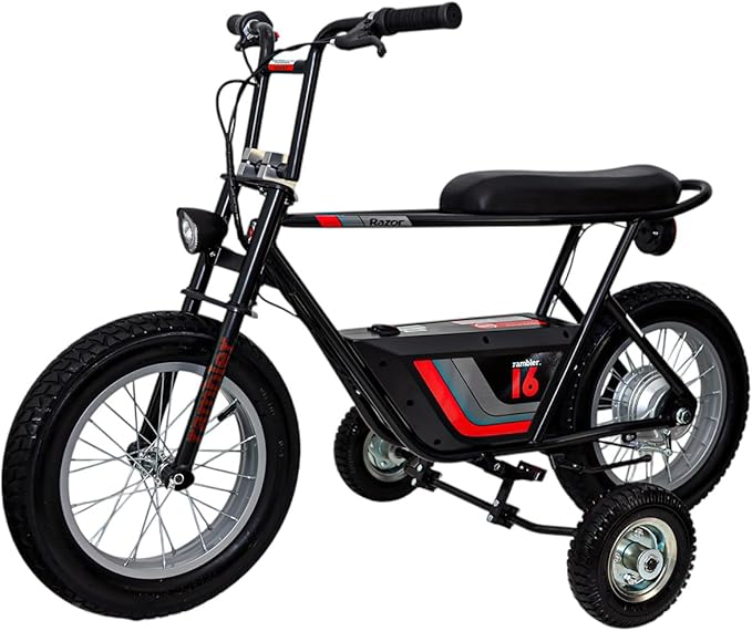 Hardline Products USA Wheels for Tots Training wheels for Razor Rambler 12 & 16 24v-36v Electric Minibike - 1602-UT-Rambler