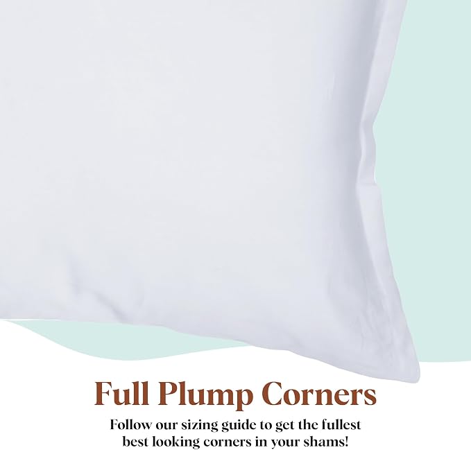 Pillowflex Synthetic Down Pillow Insert 16x18 in - Karate Chop Pillow | Large Rectangle Sham Form, Plush Polyester Cotton Blend, Cloud-Like Comfort, Clump-Resistant Fill, Smooth Elegant Finish