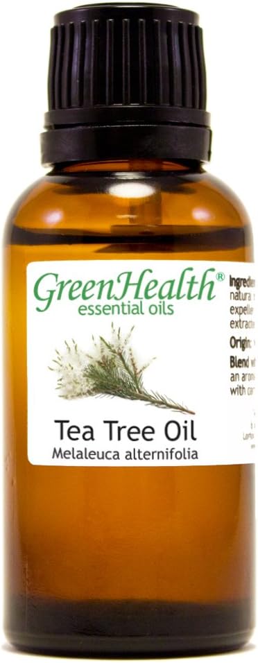 Tea Tree Essential Oil 1 fl oz – 100% Pure & Natural, Uncut & Undiluted – Therapeutic Grade for Diffuser, Aromatherapy, Home Use – Greenhealth