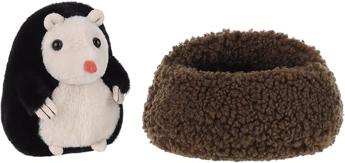 Apricot Lamb Curious Mole Plush Stuffed Animals for Kids, Soft Cute Plush Toys for Baby Girl and Boy, Fluffy Curious Mole Brown