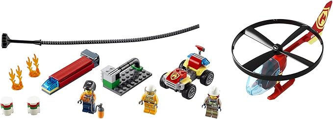 LEGO City Fire Helicopter Response 60248 Firefighter Toy, Fun Building Set for Kids (93 Pieces)