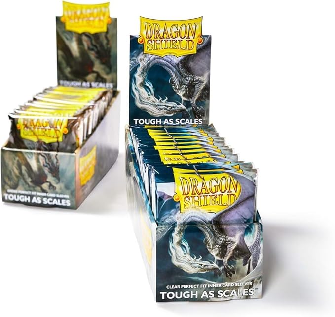 Dragon Shield Perfect Fit Inner Card Sleeves Standard Size (100 CT) – PVC-Free Polypropylene Double-Sleeve Protection Compatible with Pokemon, One Piece & Magic The Gathering – Clear