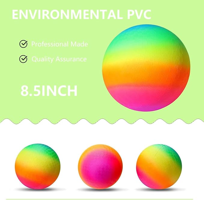 Playground Ball, 8.5 Inch Kickball for Kids Adults Indoor & Outdoor Dodgeball Handball Four Square Ball Schoolyard Game