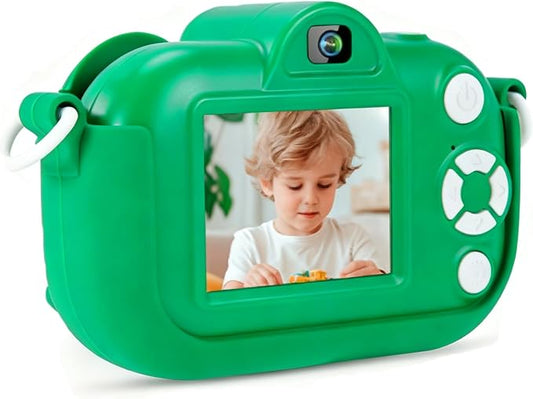 Toddler Camera Toy for 4-12 Year Old Boys and Girls, HD Digital Camcorder with Soft Cartoon Case and 32G Memory Card – Perfect for Gifts and Playtime Fun