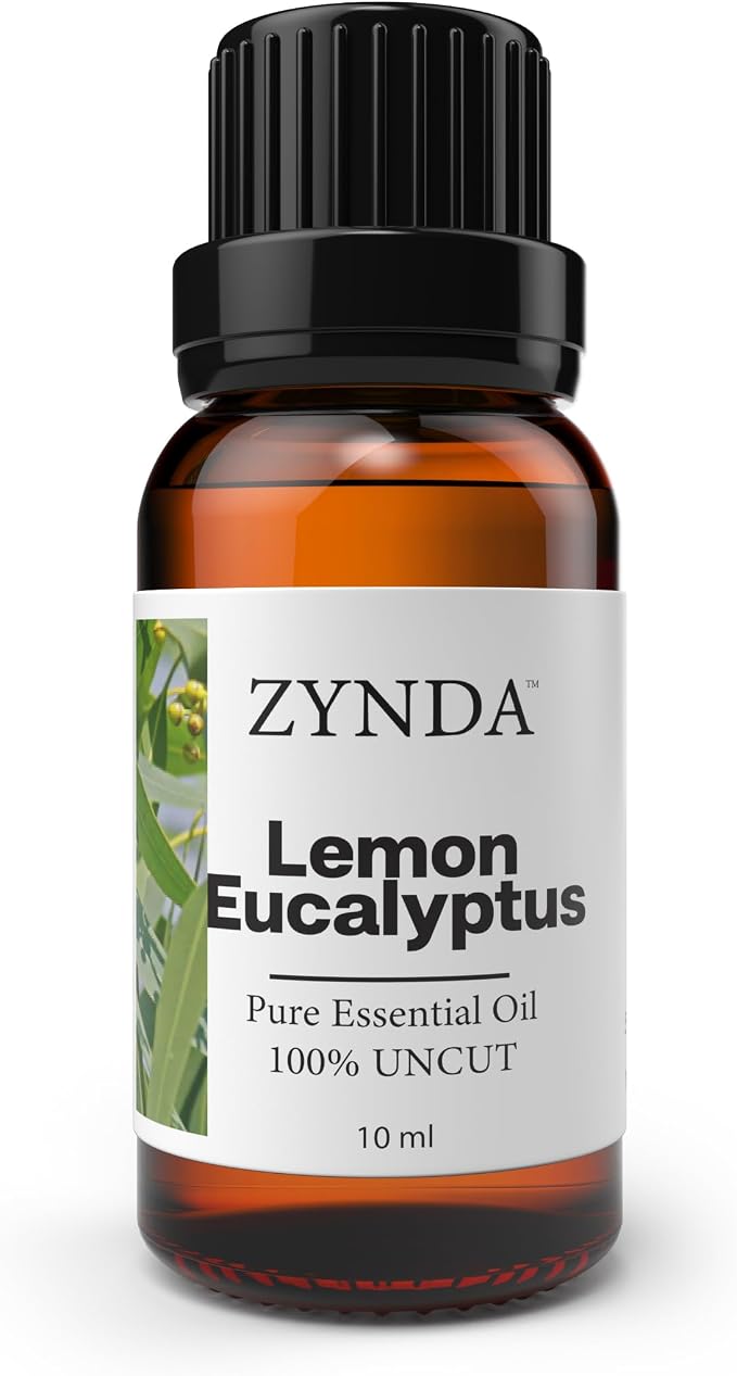 Lemon Eucalyptus Essential Oil for Skin & Hair - Natural Lemon Eucalyptus Oil with Scent for Filling Your Space with a revitalization - Aromatherapy Oils for Sense of Mental Clarity - 10mL