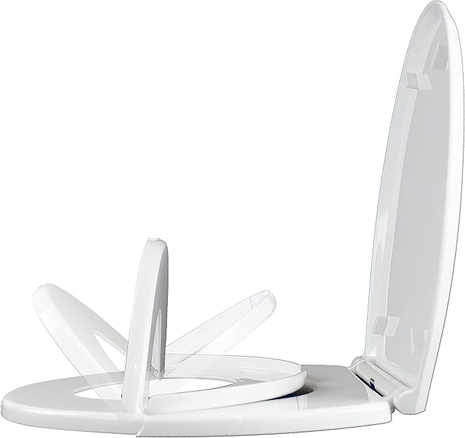 AS SEEN ON SHARK TANK - E-Z-PEE-Z New Design Child Potty Training Toilet Seat/Regular Adult-Size Elongated Toilet Seat Converts To A Child-Size Seat With A Simple Flip Of The Lid