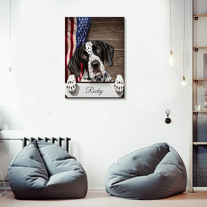 Custom Wooden Jigsaw Puzzles with Your Dog's Name on English Pointer Art Print - 300 500 1000PCS Puzzles Game and Home Wall Decor