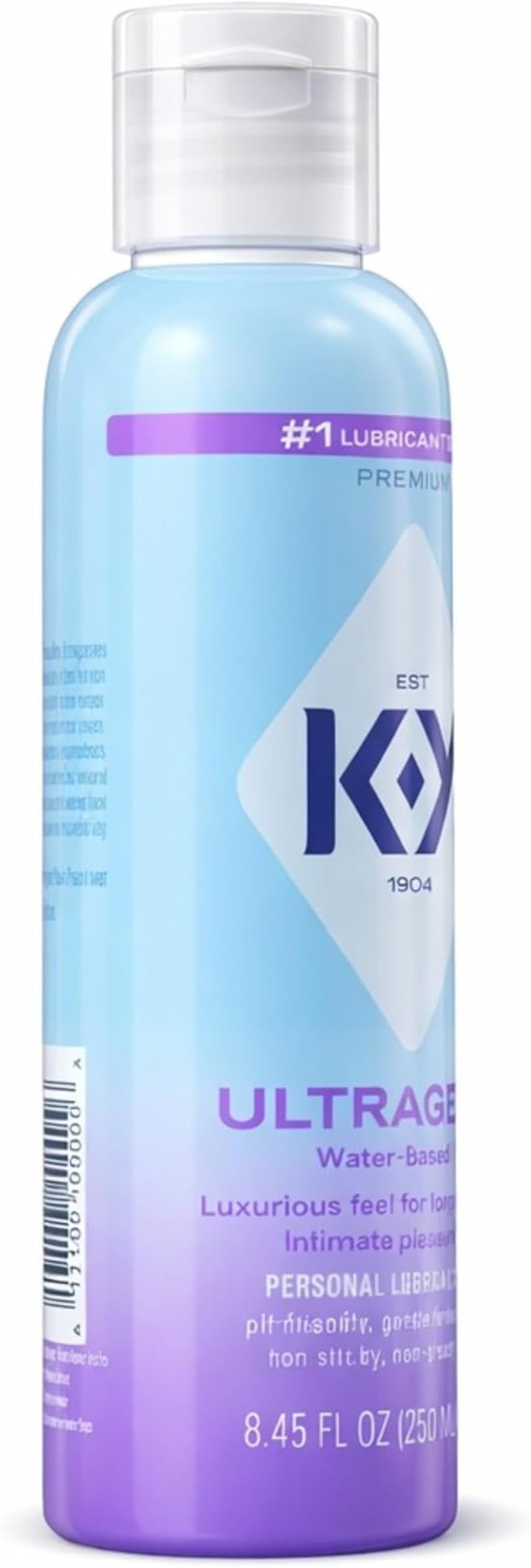 K-Y Ultragel Water Based Lube, Non-Greasy Water Based Personal Lubricant, pH Friendly Lube, Condom Friendly Personal Lube, 8.45 Fl Oz