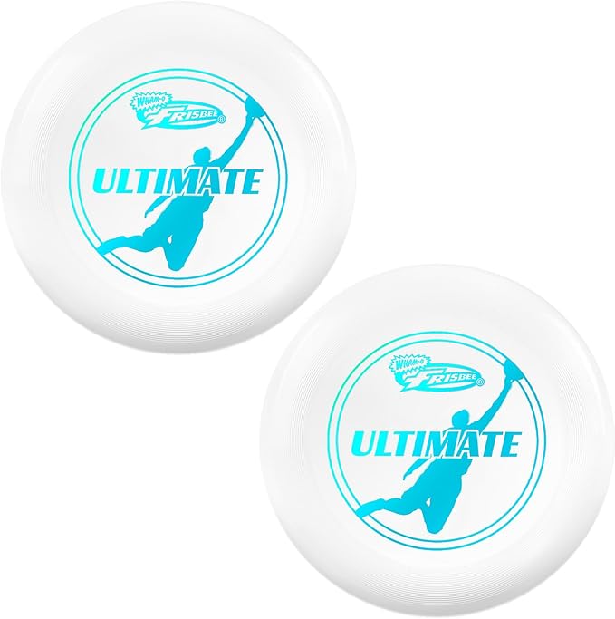 Wham-O Frisbee Official Ultimate 175g Flying Disc, 10.75 Inch, Professional Training Disc for Competition and Outdoor Fun (B(2Pack))