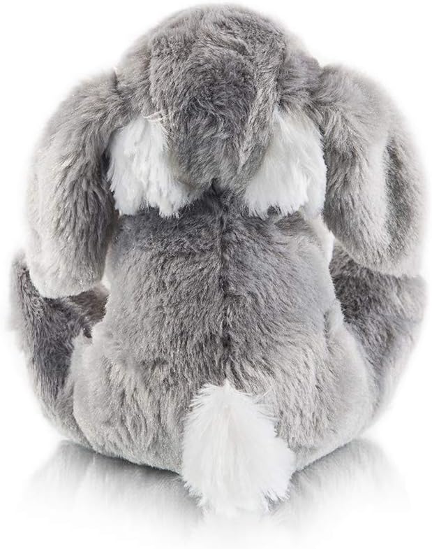 My OLi Bunny Stuffed Animal 8.5in Plush Rabbit Stuffed Bunny with Floppy Ear Bedtime Friend Soft Toy Gifts for Girls Boys Kids, Gray
