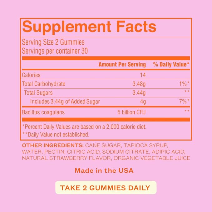 Cheeky Bonsai Balanced Babe - Vaginal Probiotic Gummies for Women, Balanced pH, Healthy Odor, and Flora Support - 5 Billion CFUs - Juicy Strawberry Flavor, 60 Count