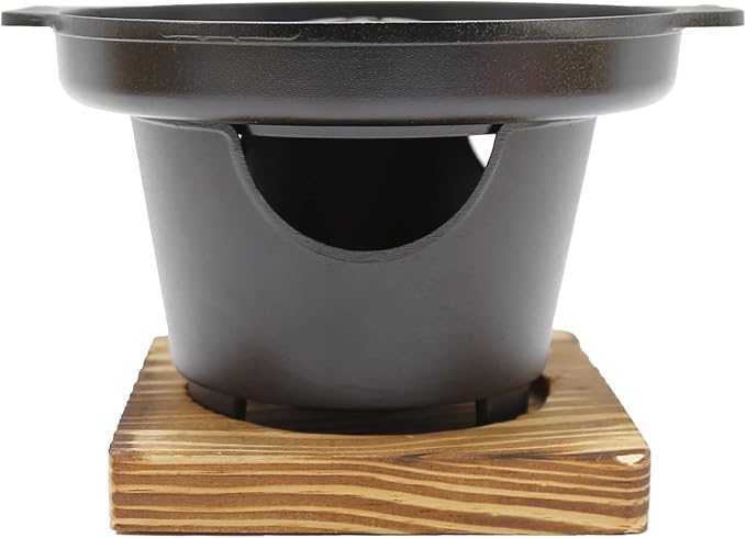 Saihisday Mini Hibachi Grill - Portable Cast Aluminum Korean BBQ Charcoal Grill