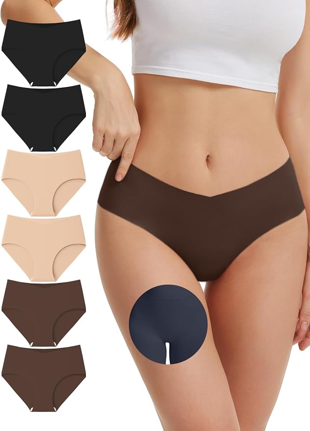 Camel Toe Underwear for Women Seamless Underwear No Show Camel Toe Concealer Invisible Workout Gym Yoga Panties
