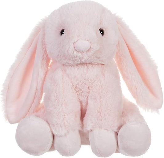 Apricot Lamb Toys Plush Indy Pink Bunny Rabbit Stuffed Animal with Fluffy Soft Ears (Indy Pink Bunny, 8 Inches)