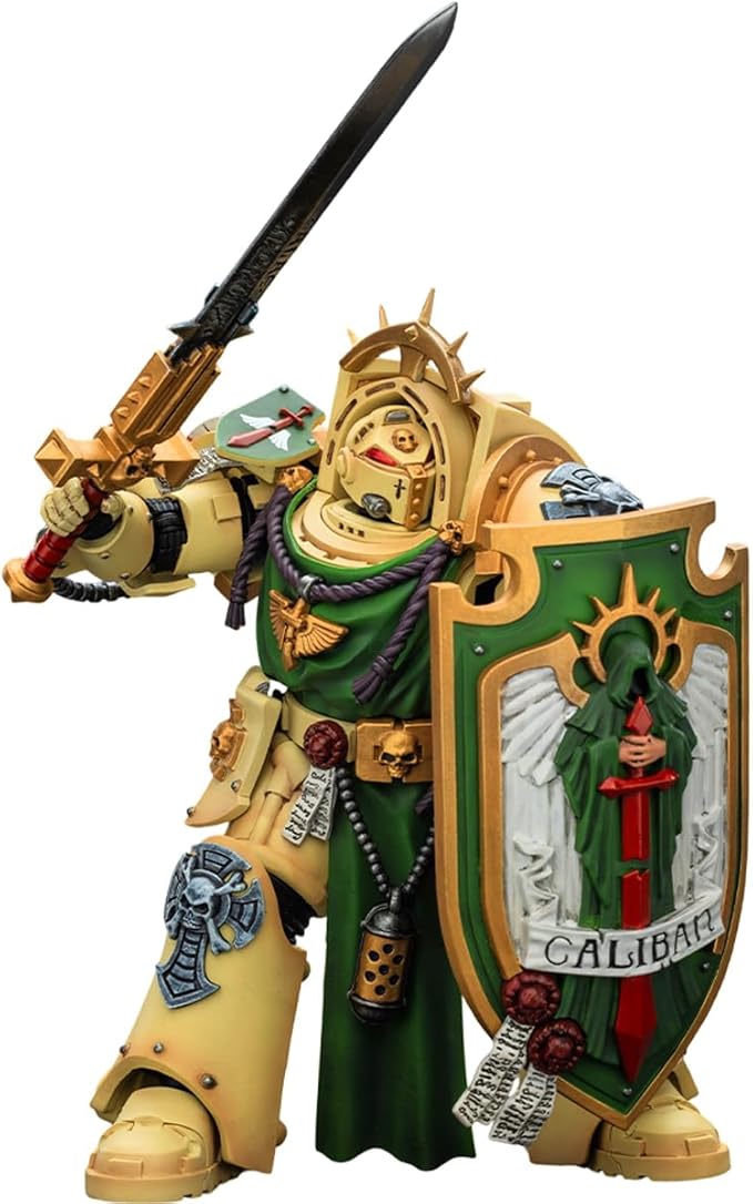 JOYTOY Warhammer 40,000 1/18 Action Figure Dark Angels Deathwing Knight 1 with Power Sword, Storm Shield and Teleport Homer Collection Models Birthday Gifts 15Age+ Pre-Order
