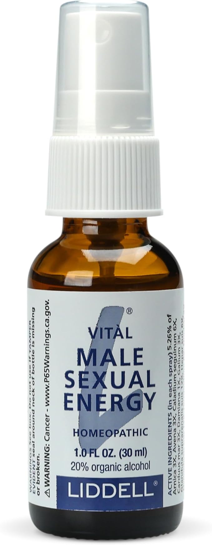 Liddell Homeopathic Vital Male Sexual Energy for Men - 1fl oz