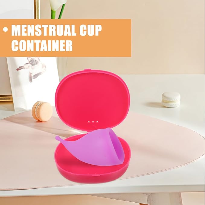 Storage Box 2-Pack Portable Silicone Case Compact Holder for Travel and Feminine Care Organizer