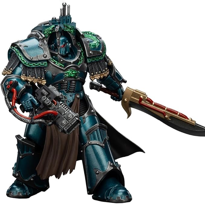 JOYTOY Warhammer 40K The Horus Heresy 1/18 Action Figure-Alpha Legion Legion Praetor in Cataphractii Terminator Armour-Collection Model Birthday Gifts