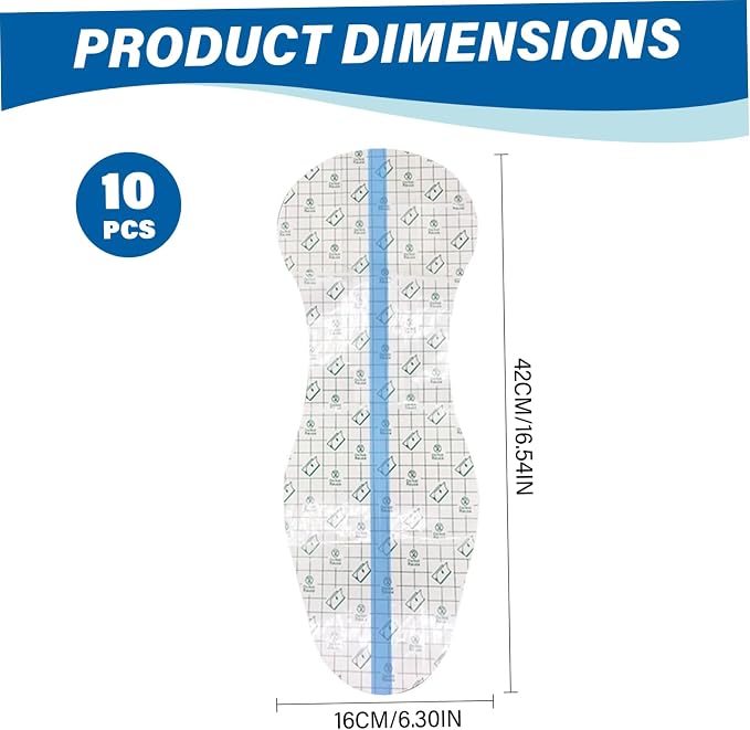 10Pcs Menstrual Pads for Swimming, Waterproof Thong Pads Panty Liners, Private Patches for Women Swimsuits and Lingerie Panty Liner/Barrier