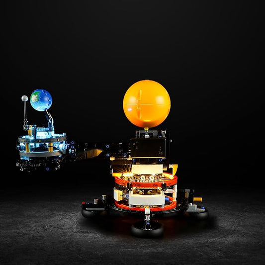 Vaodest Led Light for Lego 42179 Technic Planet Earth and Moon in Orbit Building Blocks Model,Design and Configuration Compatible with Model 42179(Led Light Only, Not Building Block Kit)