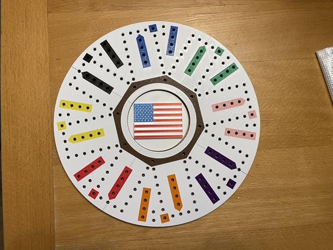 3D Printed 8 Player Travel Dirty Board Game