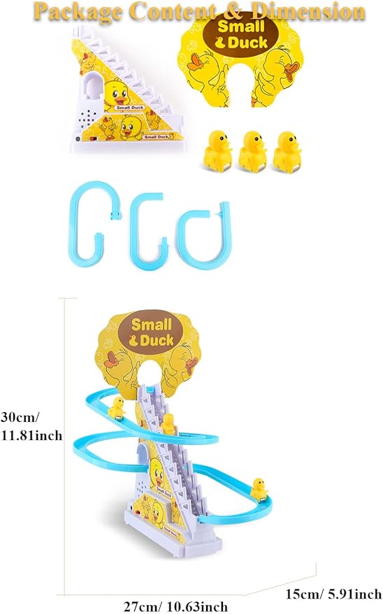 Penguin Slide Toy Set, Automatic Climbing Stairs with Music & Lights, Interactive Educational Playset for Boys Girls, Birthday Gift Idea (Penguin)