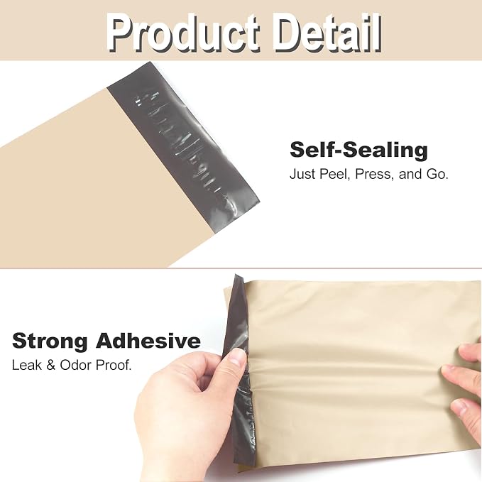 100 PCS Sanitary Napkin Disposal Bags, Feminine Hygiene Disposal Bags for Tampons and Pads, Block Odors, Self-Sealing Seals, 10.6 * 5.9 Inch (Apricot Color)