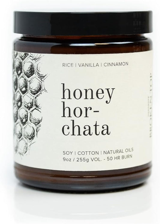 Broken Top - Honey Horchata | 9 oz. Rice, Vanilla & Cinnamon. Pure Soy Wax Candle. 50-Hour Burn Time. Natural Cotton Wick, Vegan, No Parabens, No Phthalates