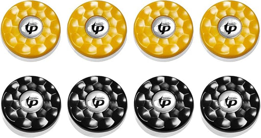 (Dia.58mm)2-1/4'' Shuffleboard Pucks, Matt surface Set of 8 Orange/Black