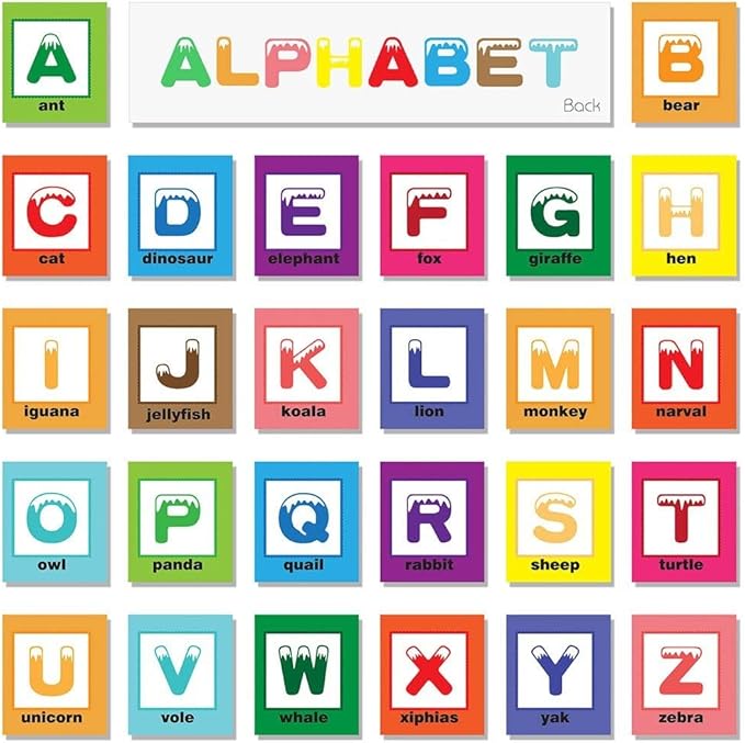 TEYTOY Baby Toy Zoo Series 26pcs Soft Alphabet Cards with Cloth Bag for Over 0 Years
