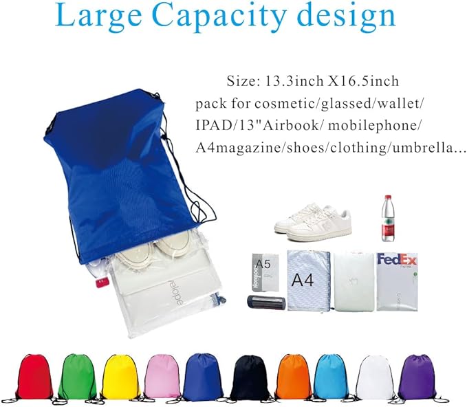 Drawstring Backpack Bulk 24Pcs Draw String Backpack Bags DIY Gym Sports Traveling Yoga Cinch Bag Sackpack Drawstring(purple)