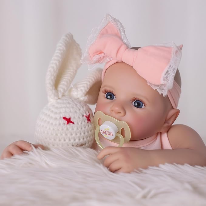 BABESIDE Lifelike Reborn Baby Dolls - 20-inch Cute Realistic Baby Doll Newborn Girl Soft Cuddly Real Life Baby Dolls with Accessories for Kids Age 3 4 5 6 7 8 9 Years Playing and Gift Giving