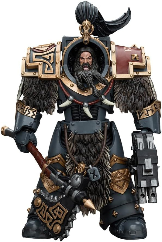 JOYTOY Warhammer 40K 1/18 Action Figure Space Wolves Varagyr Wolf Guard Squad Varagyr Terminator 1 The Horus Heresy 5.59 inch Collection Model