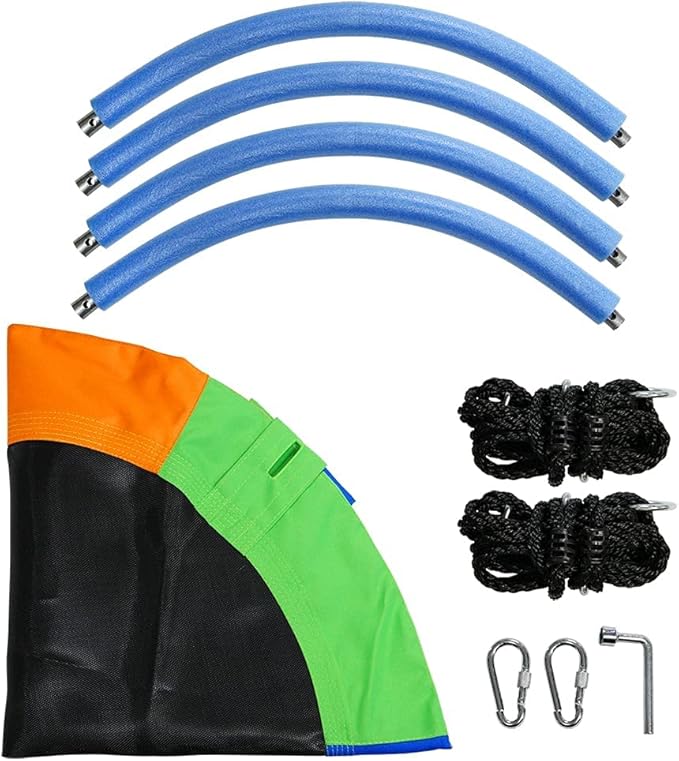 Juegoal 40 Inch Saucer Tree Swing, Large Rope Swing with Children Swing Platform Bonus Carabiner for Hanging Rope Outdoor