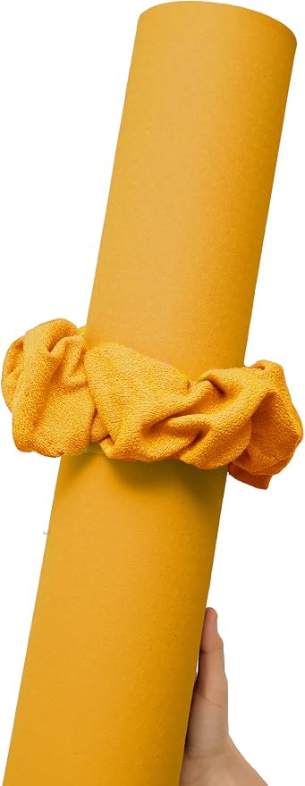 Yoga Mat Scrunchie - Holds Your Yoga Mat in Style - Durable & Elasticity Fabric - Fits All Standard Yoga Mats (mat not included)