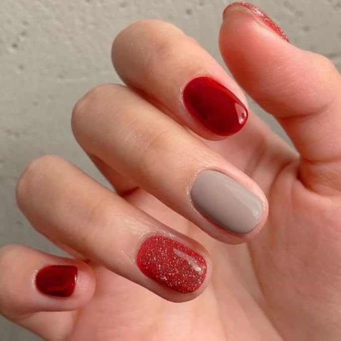 Nail Stickers 20 Pieces Full Wraps Nail Polish Strips, Self-Adhesive Gel Nail Art Decals for Women Girls