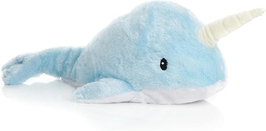 Warm Pals - Heatable Coolable Bedtime Comfort Plushie - Nori Narwhal - 1.5lbs - Cozy Microwavable Lavender Scented Plush Toys - Heated Stuffed Animal