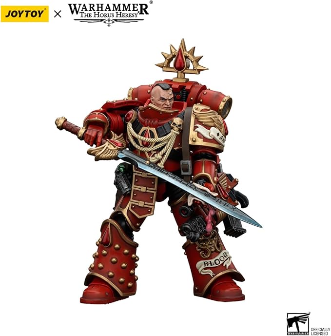 JOYTOY Warhammer The Horus Heresy Blood Angels Raldoron, First Captain of The Blood Angels 1:18 Scale Action Figure Mecha Joy Toy Collection Model 4.96in