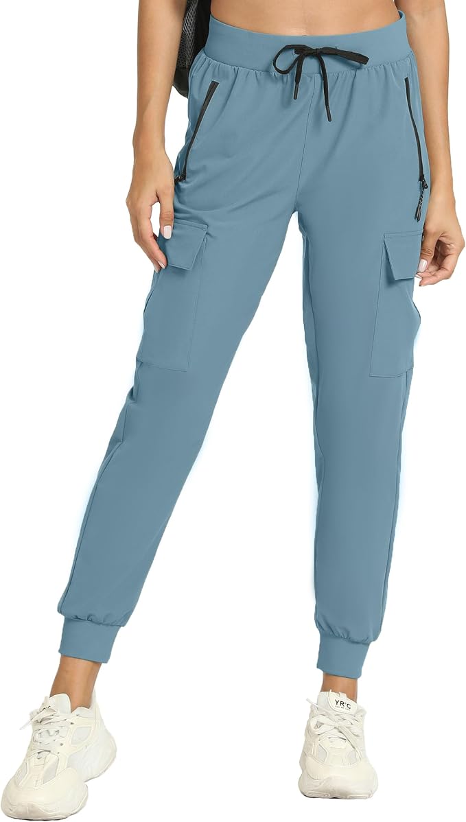 Women's Joggers Cargo Pants Lightweight Quick Dry Hiking Running Pants for Athletic Casual & Outdoor
