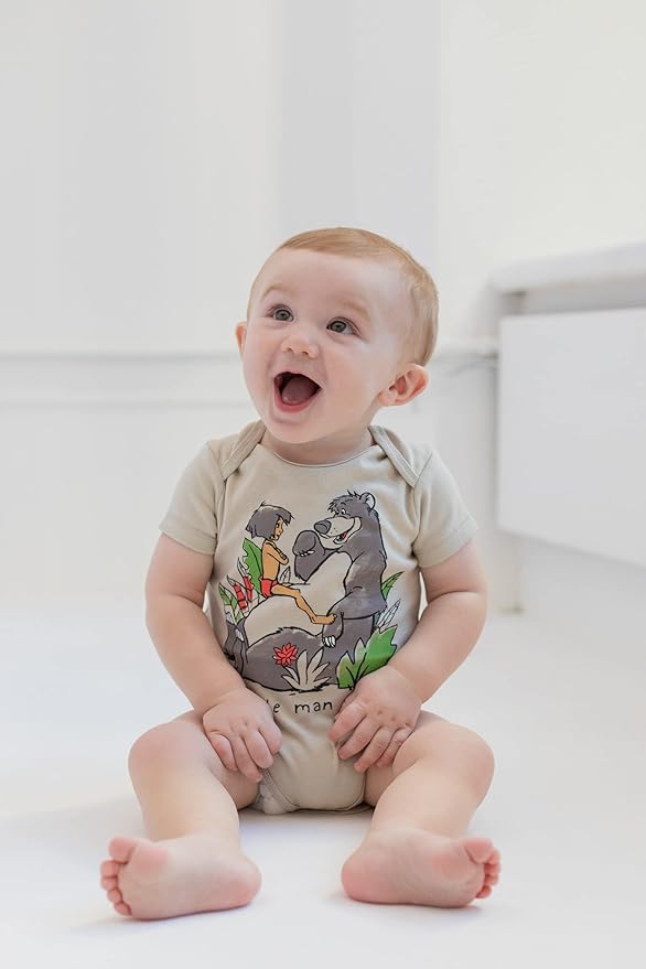 Disney Baby 5 Pack Bodysuits Newborn to Infant Sizes (Newborn - 24 Months)